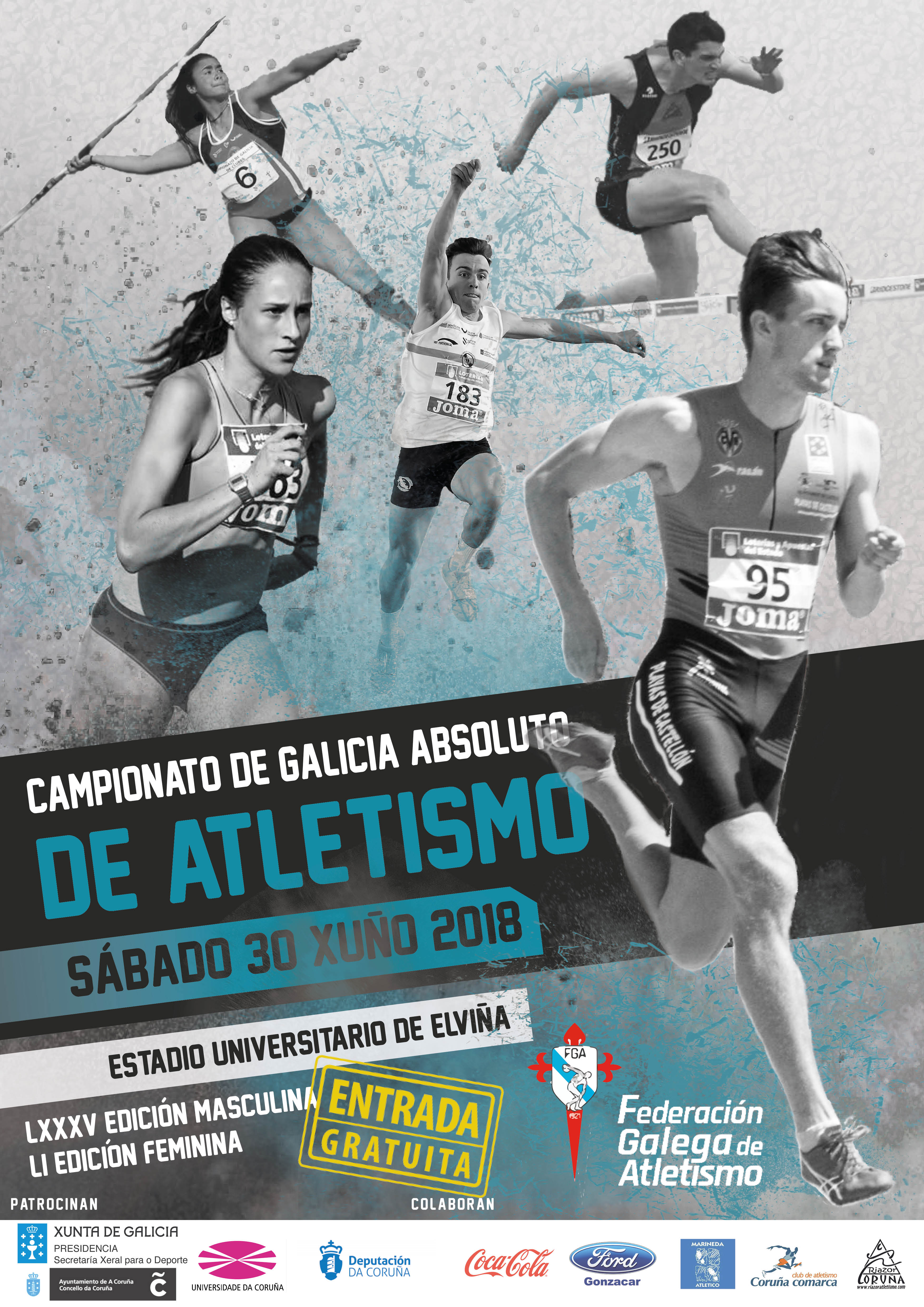 LXXXV Campionato de Galicia Absoluto Masculino – LI Campionato de Galicia Absoluto Feminino en Pista ao Aire Libre