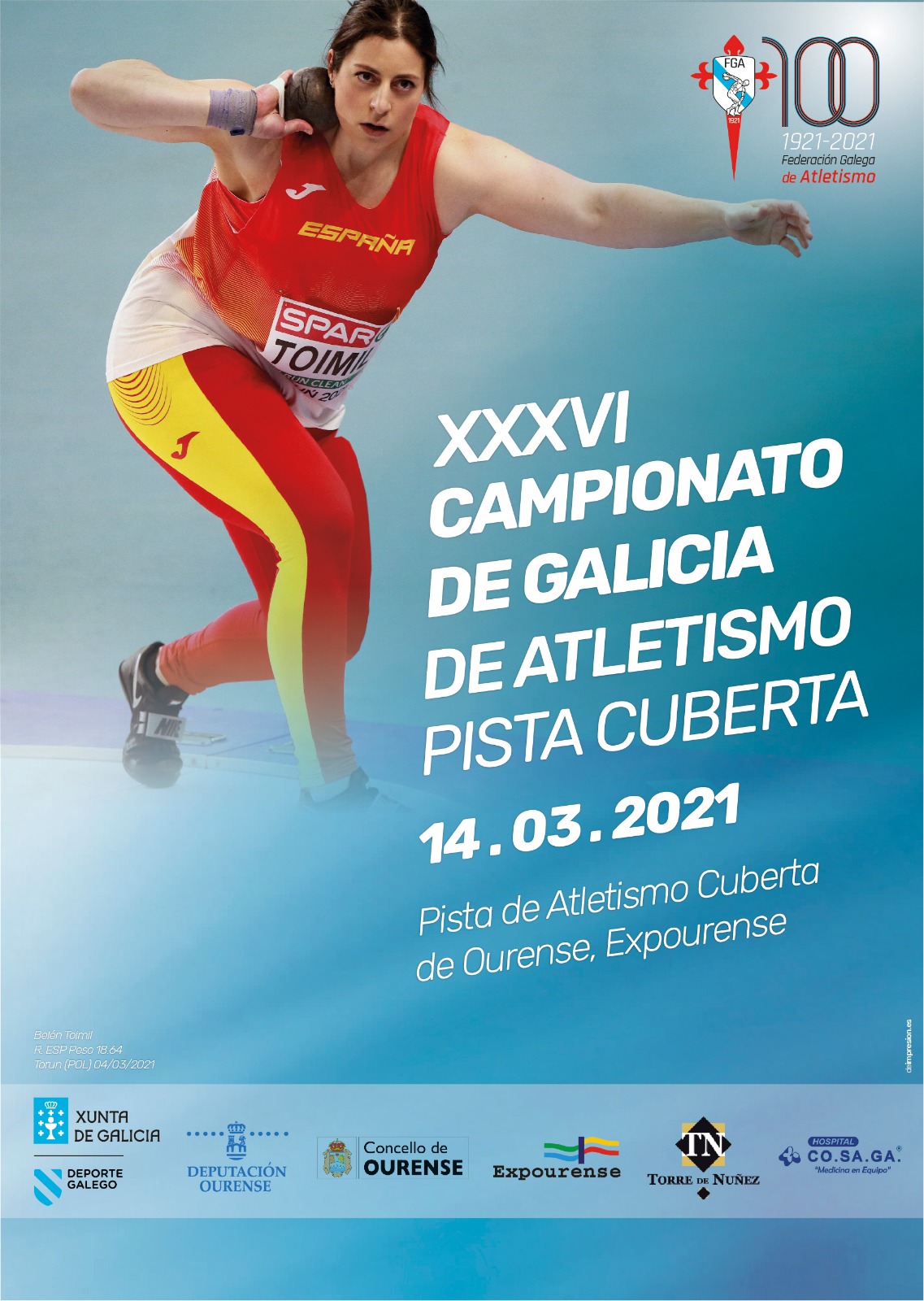 XXXVI Campionato de Galicia Absoluto en Pista Cuberta