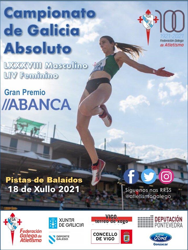 LXXXVIII Campionato de Galicia Absoluto Masculino – LIV Campionato de Galicia Absoluto Feminino ao Aire Libre