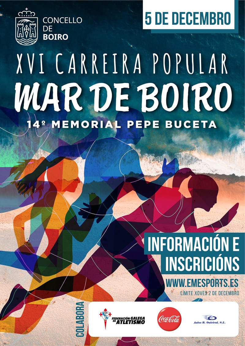 XVI Carreira Popular Mar de Boiro.  14º Memorial Pepe Buceta